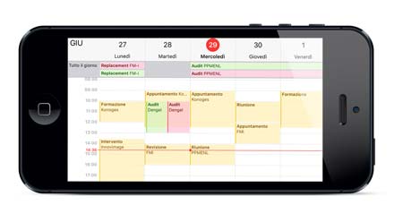 overview iPhone calendar