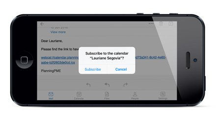 Calendar subscription per iPhone