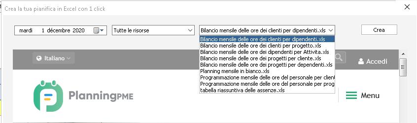 Creare un planning in Excel