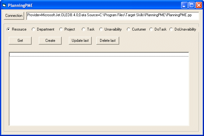 Object Model PlanningPME Integrazione