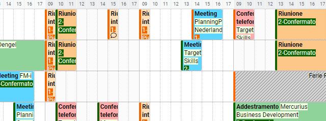 Adattate lo spazio di disegno sul planning