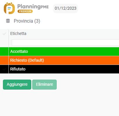 Personalizzare la lista degli stati