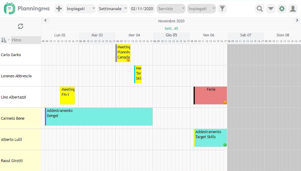  Schedulazione degli appuntamenti